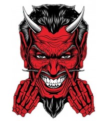sticker tete de diable