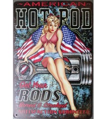 Plate American Hot Rod Pin...