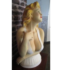 statue buste marilyn monroe 75cm pin up blonde sexy usa