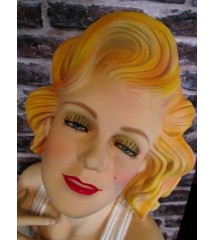 statue buste marilyn monroe 75cm pin up blonde sexy usa