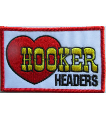 patch hooker headers 9x5.5 cm ecusson thermocollant gareage