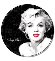 marilyn monroe round tin sign love gravely 30cm deco poster metal