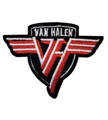 patch van halen logo 7.5x6 cm groupe hard rock musique ecusson thermocollant