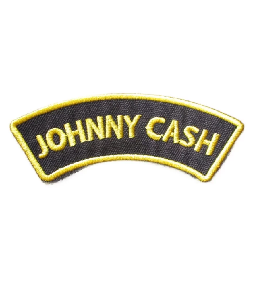 patch johnny cash noir et jaune
