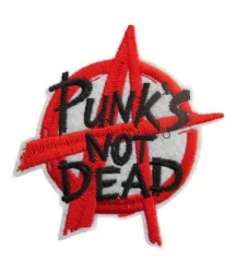 patch punk not dead avec logo anarchy
