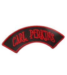 patch carl perkins banderolle noir rouge ecusson rockabilly fan rock roll