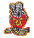 patch rat fink grey 8cm patch thermo-adhesive badge hot rod kustom