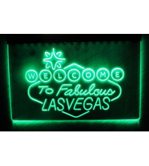 advertising plexi fabulous las vegas LED rgb multicolor remote control 30x22 cm advertising plexi fabulous las vegas LED rgb multicolor remote control 30x22 cm
