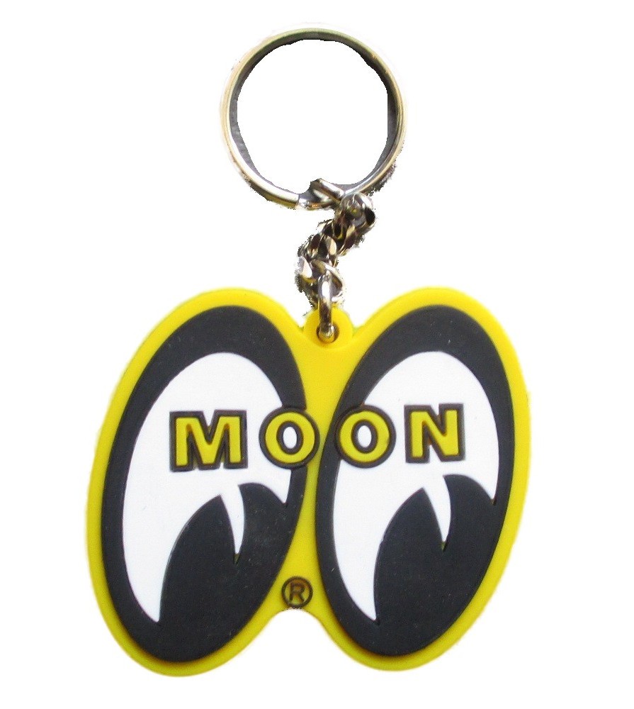 porte clé moon jaune mooneyes import usa plastique souple