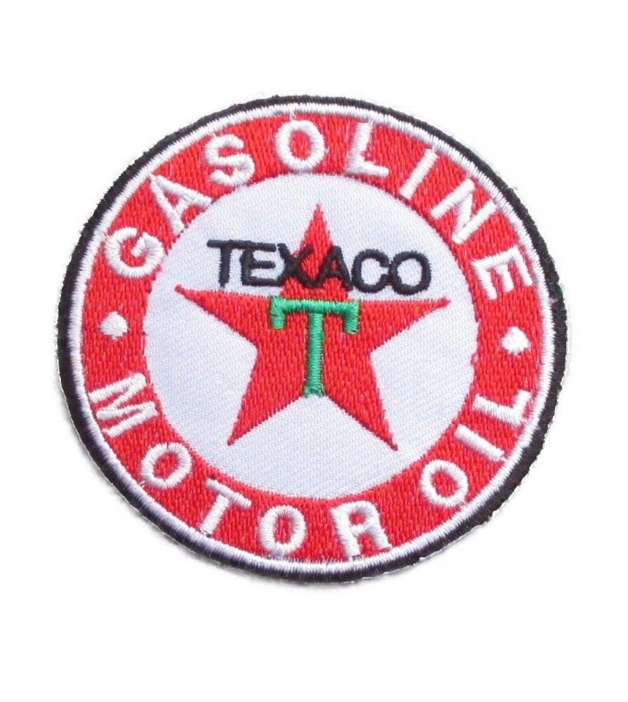 patch texaco motor oil ecusson thermocollant veste chemise