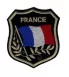 patch coat of arms France French biker thermocolating badge