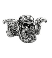 bague biker guidon de moto taille 12us fan motorcycle chevaliere