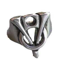 bague V8 logo moteur 13us fan voiture americaine chevaliere homme