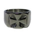 Knight Cross of Malta Single 9US STAINLESS STEEL Ring man woman