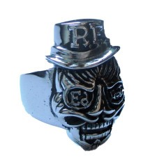 Knight Ed Roth Rat Fink 7.5 US Stainless Steel Men's Ring Kustom Kulture Knight Ed Roth Rat Fink 7.5 US Stainless Steel Men's Ring Kustom Kulture