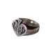 Knight Ace of Spades Flames Polished Alloy Man Woman