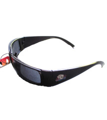 lunette de soleil jeux carte poker bleu homme biker rock