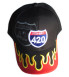 casquette highway 420 noir flamme orange homme biker usa
