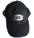 casquette biker noir logo en métal homme femme moto chop
