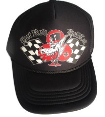 casquette hot rod hellcat loup logo damier lone wolf homme