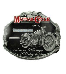boucle de ceinture hd harley davidson bobber grise officiel homme femme