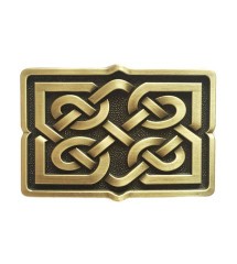 boucle de ceinture celtic doré dessin celtes homme femme