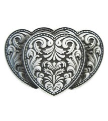 boucle de ceinture trois coeur celtic alu homme femme rock