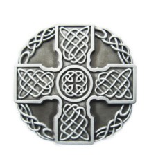 boucle de ceinture ronde croix celtic celte alu croix homme femme