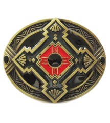 boucle de ceinture celtic celte doré ovale homme femme ceinturon