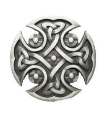 boucle de ceinture celtic et croix ronde alu homme femme
