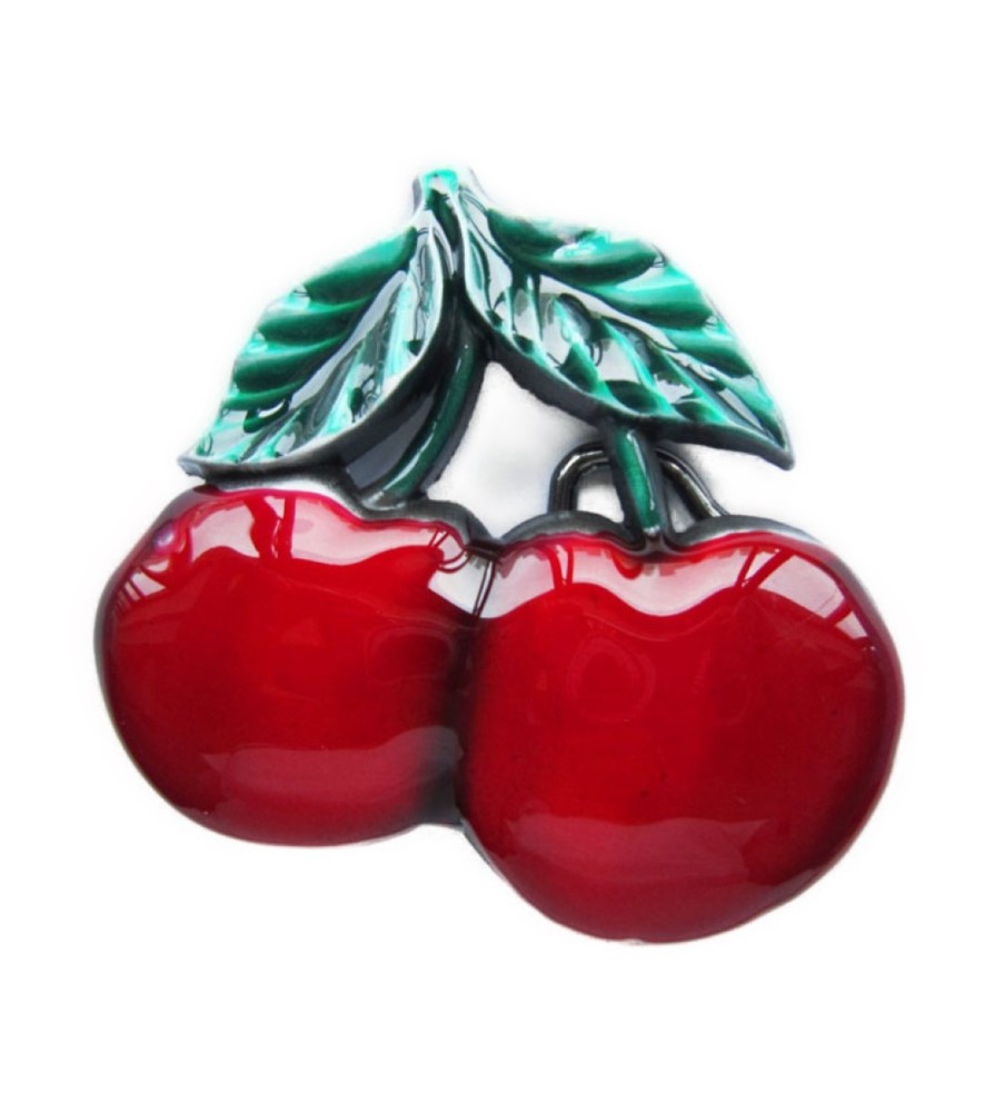 boucle de ceinture cerise rockabilly rouge femme pin up rock