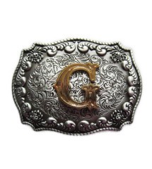 boucle de ceinture initial G lettre prénom homme femme