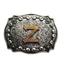 boucle de ceinture initial Z lettre prénom homme femme