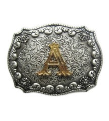 boucle de ceinture initial A lettre prénom homme femme
