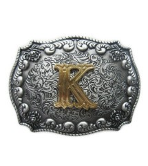 boucle de ceinture initial K lettre prénom homme femme