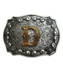 boucle de ceinture initial D lettre prénom homme femme
