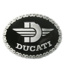 black ducati belt buckle look motorcycle biker chain