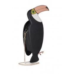 sac a main en forme de toucan idéal pin up rockab collectif