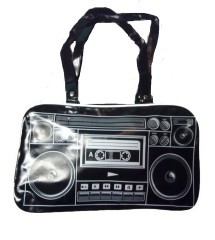 copy of Handbag Rockabilly Radio Cassette Black Retro Pinup Women