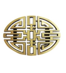 boucle de ceinture maya celtic labyrinthe homme femme doré