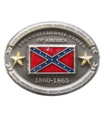 boucle de ceinture drapeau rebel confederate flag mixte