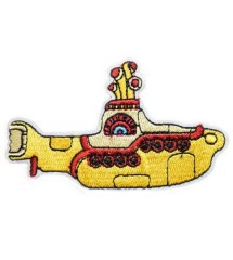 patch yellow submarine 8.5x5 cm inspiré d'une chanson d'un groupe rock