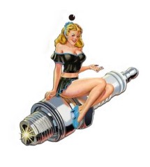 air freshener for car pin up 50's sitting on candle