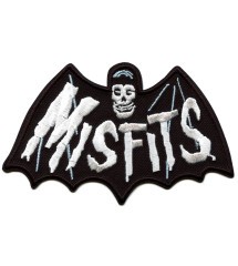 patch the misfits chauve souris 9x6cm écusson rock roll thermocollant