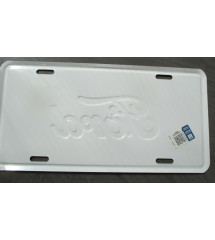 plaque d'immatriculation ford bleu martelé tole usa en relief license plate