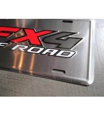 plaque d'immatriculation fx4 off road tole usa en relief license plate