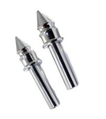 loquets de porte spike chromé(x2) pic pointe auto universel