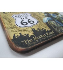 magnet 8x5.5 cm motorcycle road 66 mother road usa deco garage kitchen bar dinner loft fridge