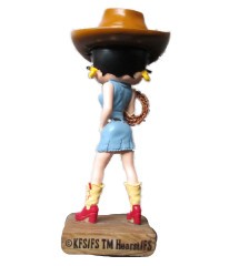 figurine betty boop cow girl country 14cm statuette en résine
