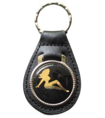 porte clé métal cuir pinup trucker voiture americaine camion